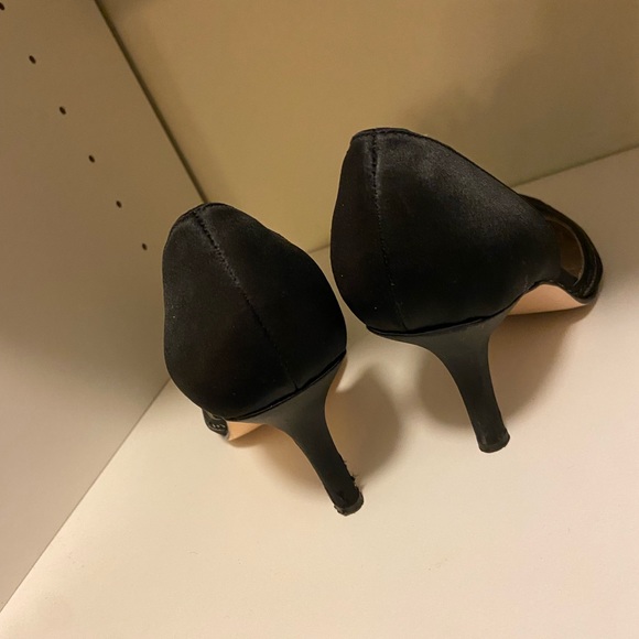 Caparros 3" satin black sequin pointy toe heels. Size 7.5 No box. - Picture 9 of 10